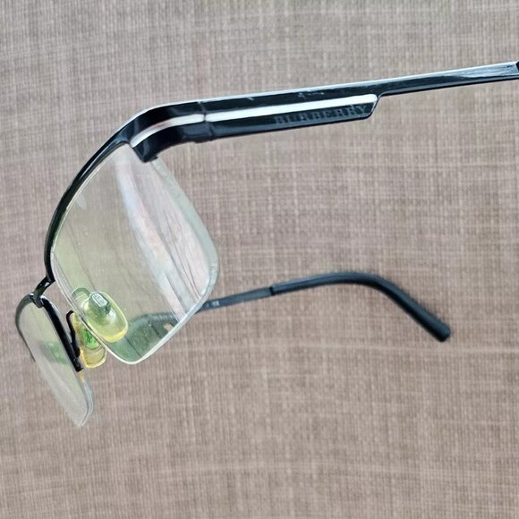 Burberry Eyeglasses Frame Made in ITALY Glasses Half Rim Frame 53[]17 140 Unisex - Picture 1 of 13